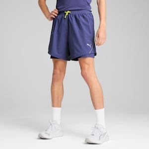 Short 2-en-1 5 po Everyday Running ULTRAWEAVE Homme, Blue Crystal, extralarge